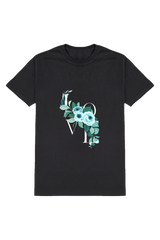 Green and Blue Floral Tshirt
